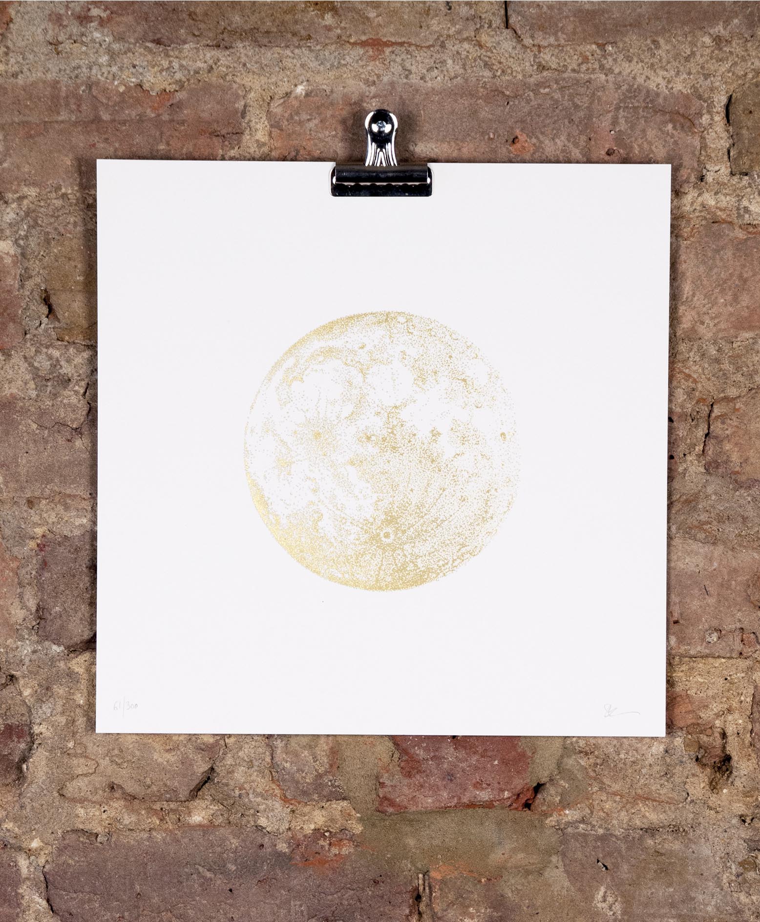 Gold Foil Full Moon By Sabrina Kaici Nelly Duff