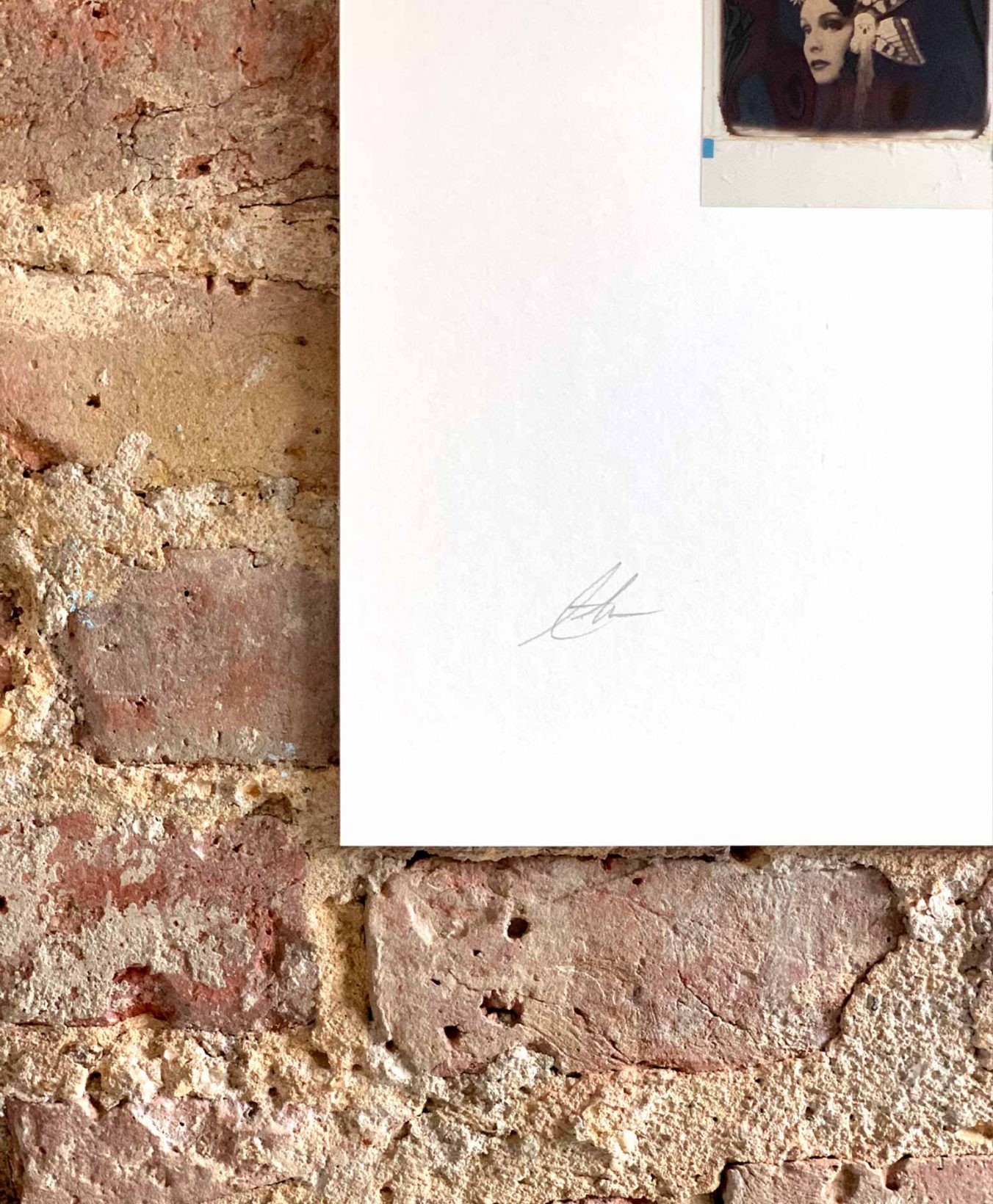 Untitled - Mounted Polaroid With 22.5 Champagne Gold Leaf - Image 7