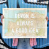 Devon Is Always A Good Idea - Vintage Map