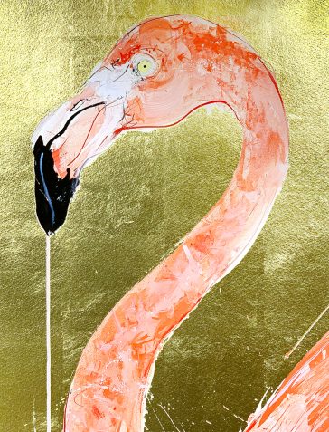 Flamingo I - 2019 [Gold Leaf]