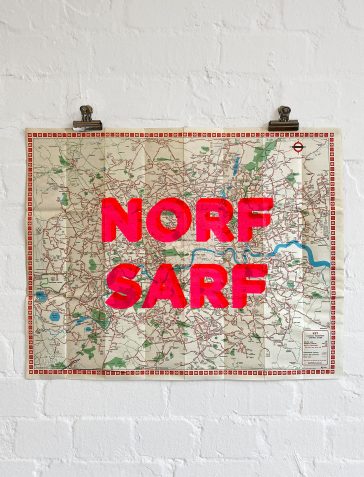 Norf Sarf Vintage Map 1