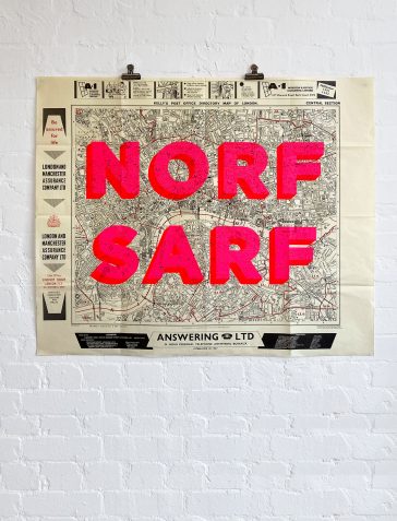 Norf Sarf Vintage Map 2