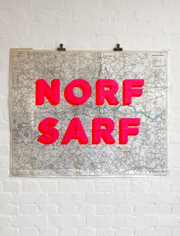 Norf Sarf Vintage Map 3