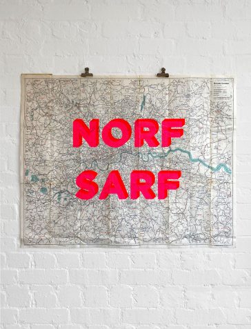 Norf Sarf Vintage Map 5