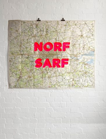 Norf Sarf Vintage Map 6
