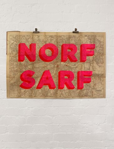 Norf Sarf Vintage Map 7