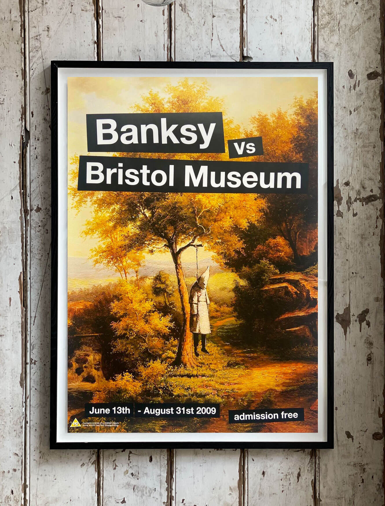 Banksy vs Bristol Museum show poster 2009