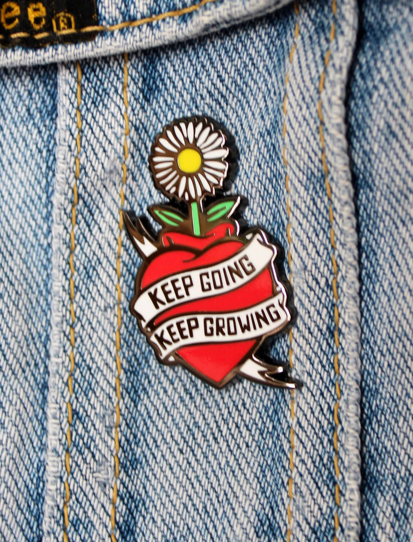 Keep Going, Keep Growing - Enamel Pins