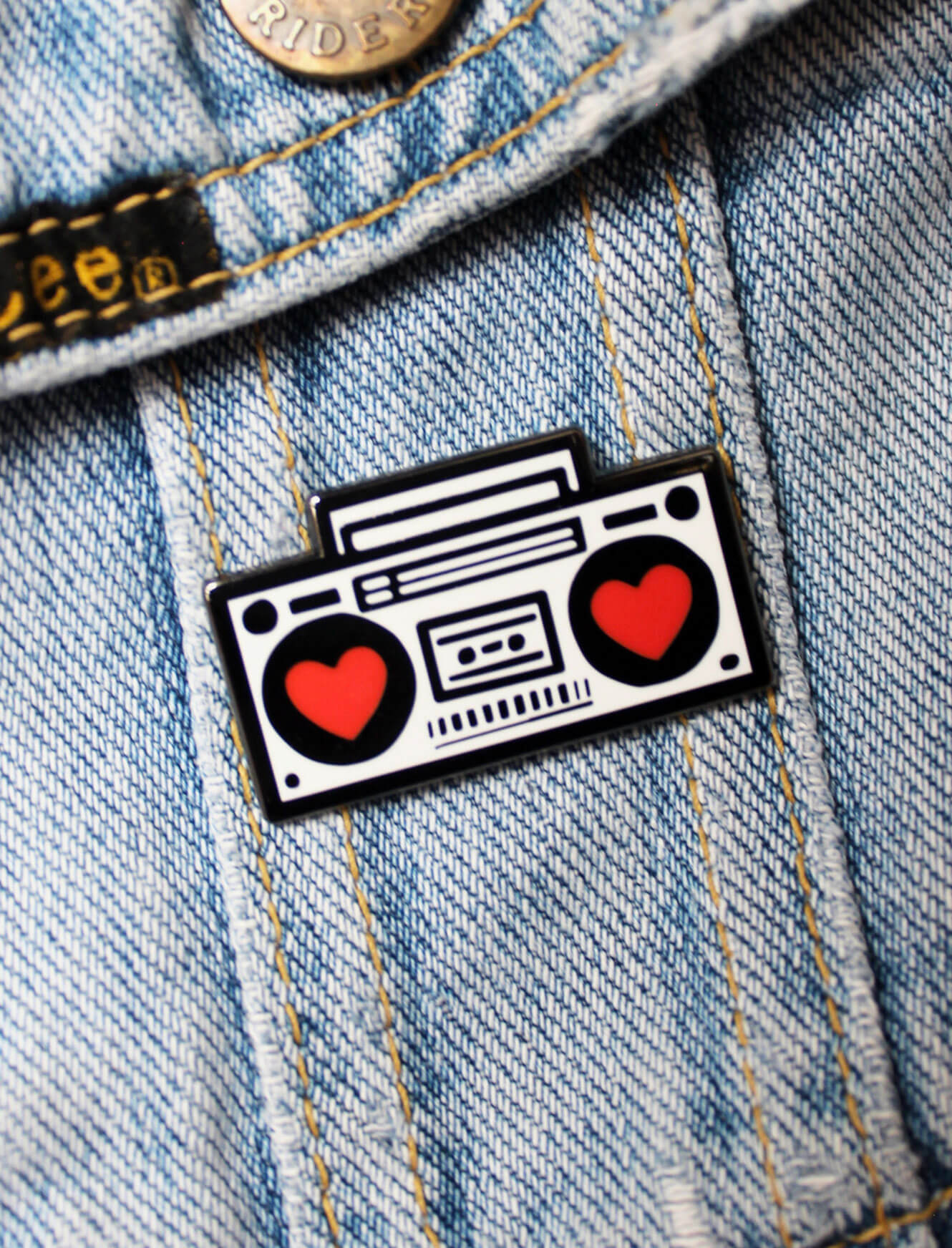 Heart Beat Box - Enamel Pins