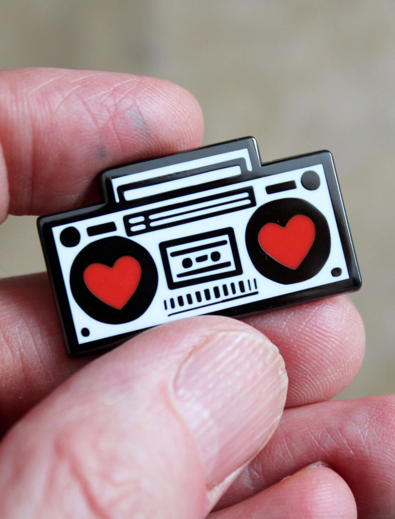 Heart Beat Box - Enamel Pins - Image 2