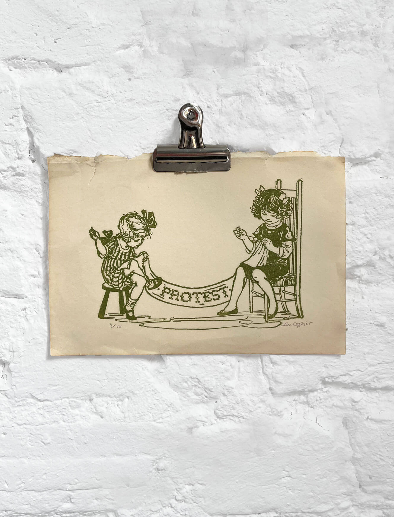 Cross Stitches - green