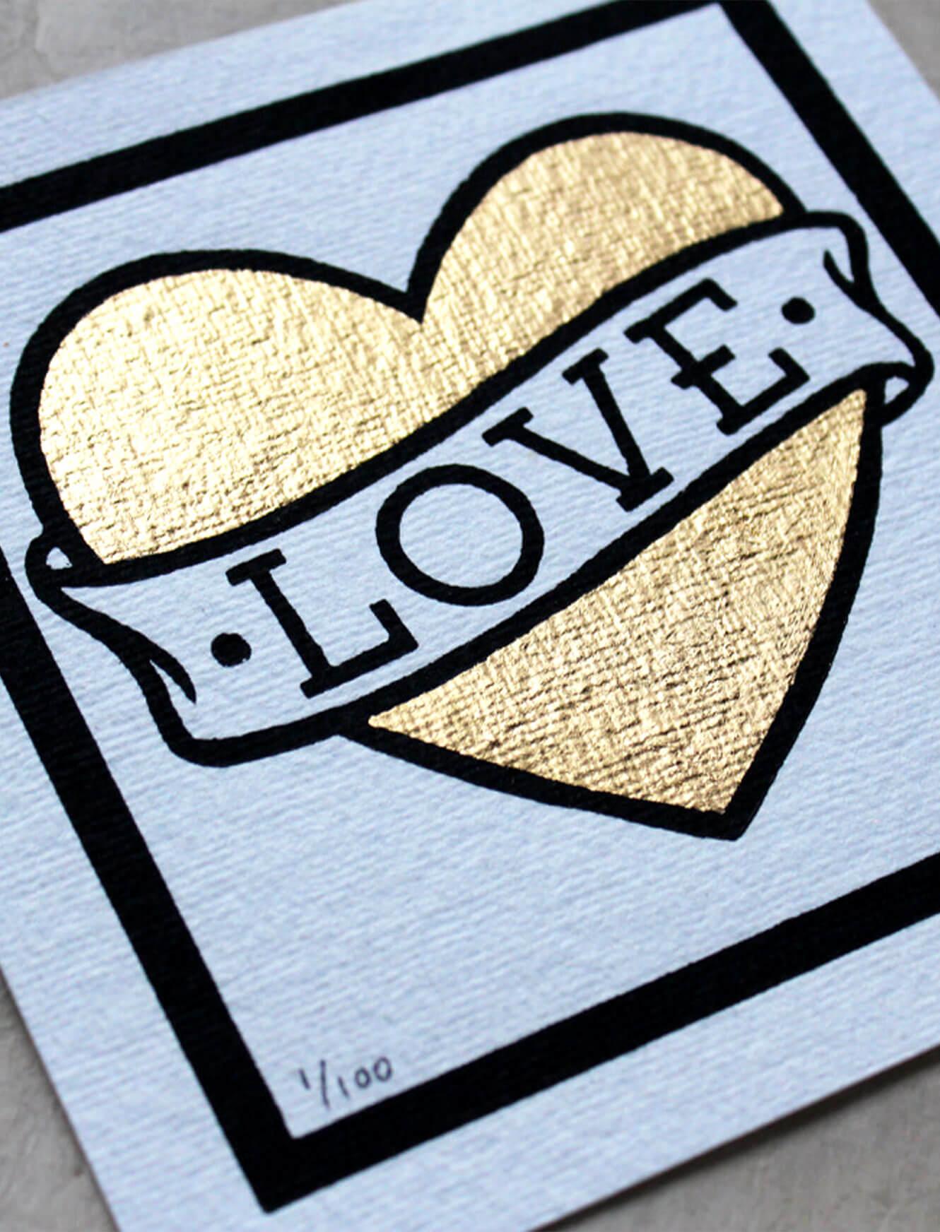 A Little Love - 24ct Gold Leaf - Image 2