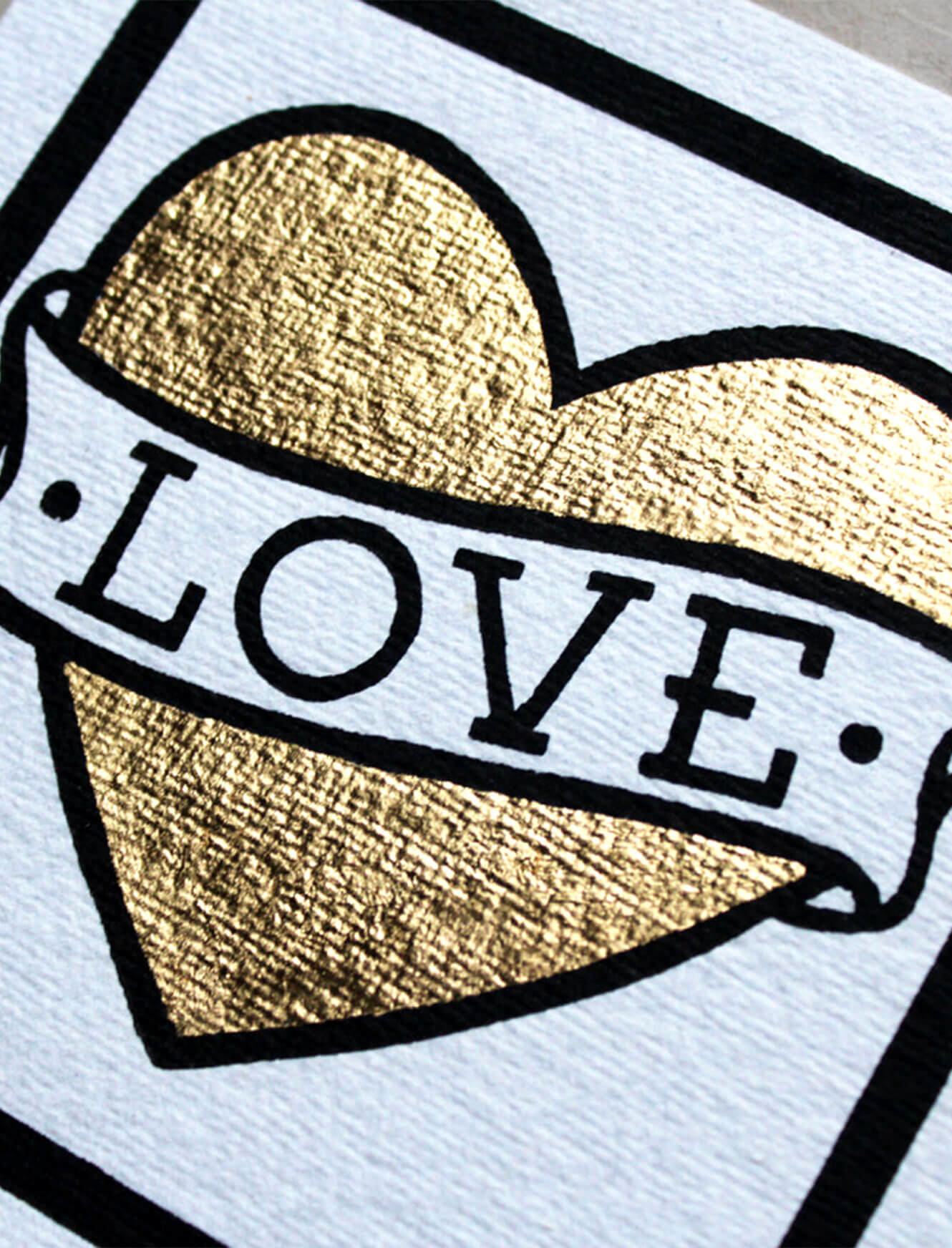 A Little Love - 24ct Gold Leaf - Image 3